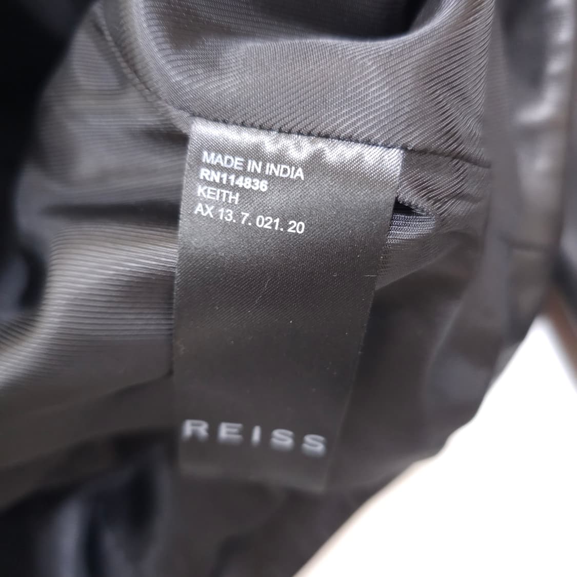 Reiss 리스 램스킨 바이커 레더자켓 상품이미지5