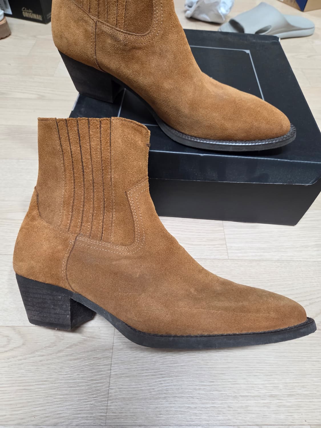 웨스턴 부츠 길프 44 스웨이드 가죽 비브람 상품이미지1