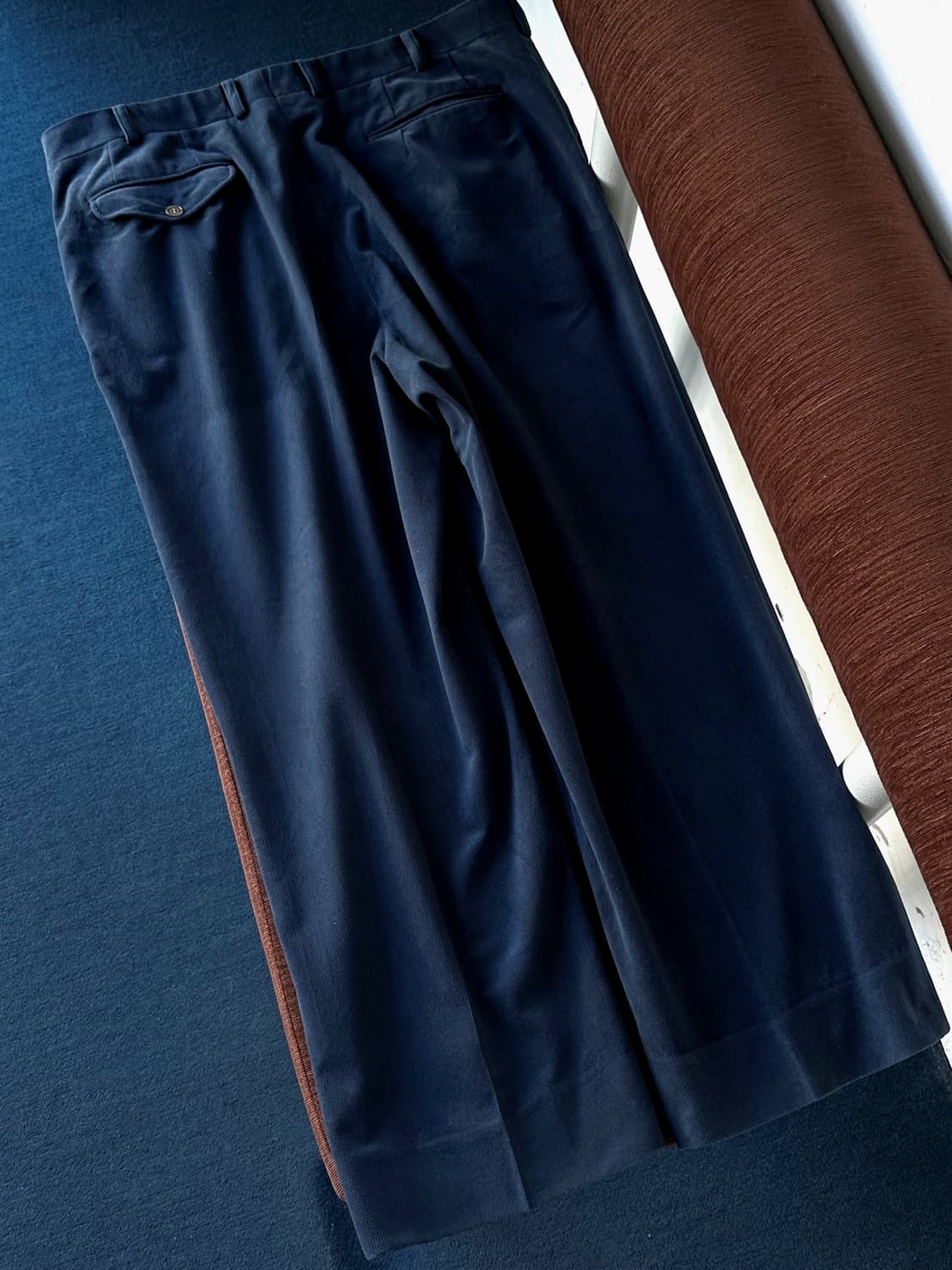 Cord design 2 tuck wide pants 상품이미지5