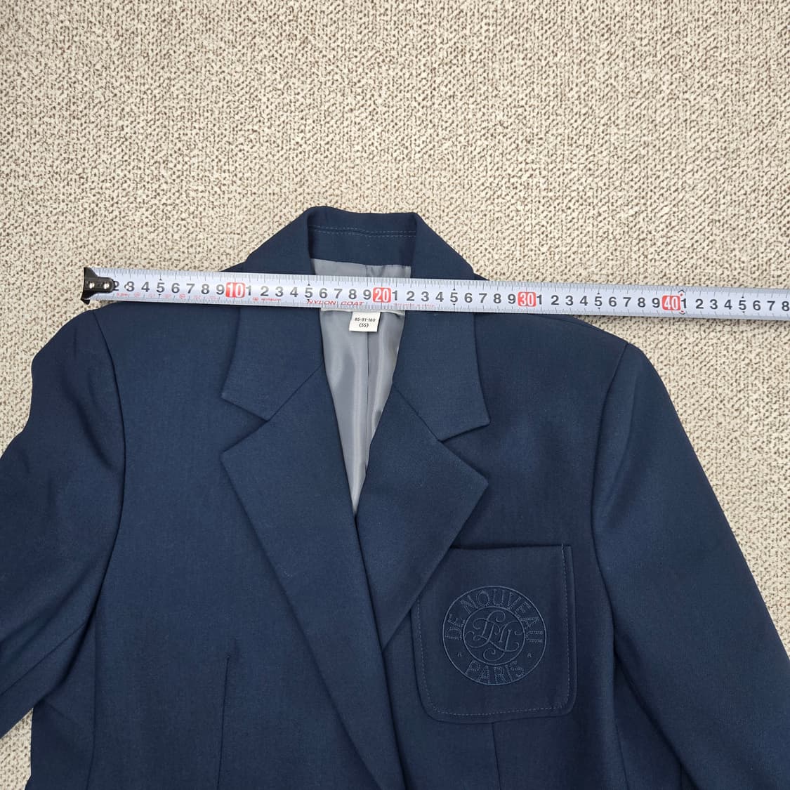 0129 모르간 23ss단색 네이비 자켓 55 상품이미지6