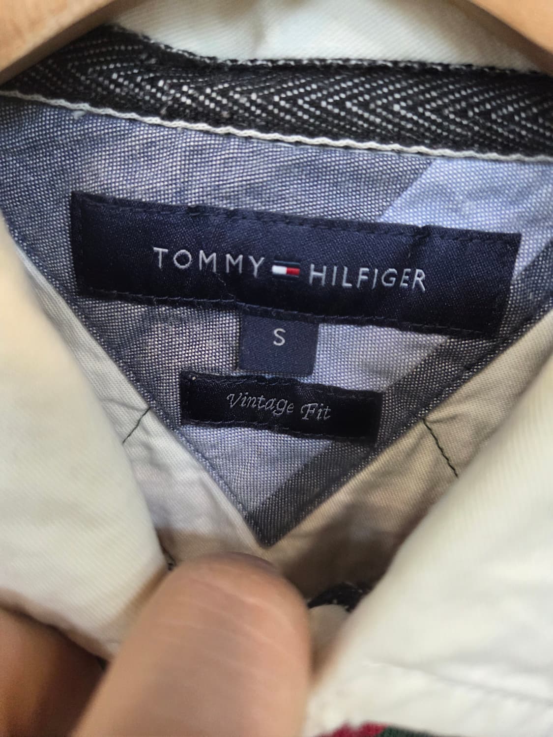 타미힐피거 빈티지핏 럭비 카라긴팔 s 상품이미지3