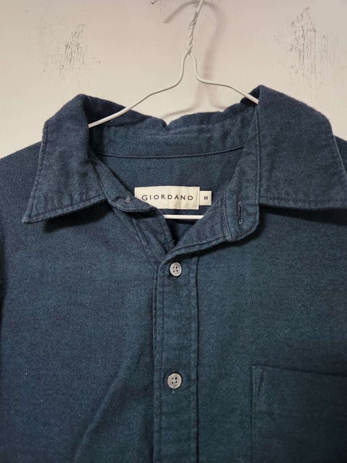 지오다노 청록색 긴팔 셔츠 M 상품이미지3