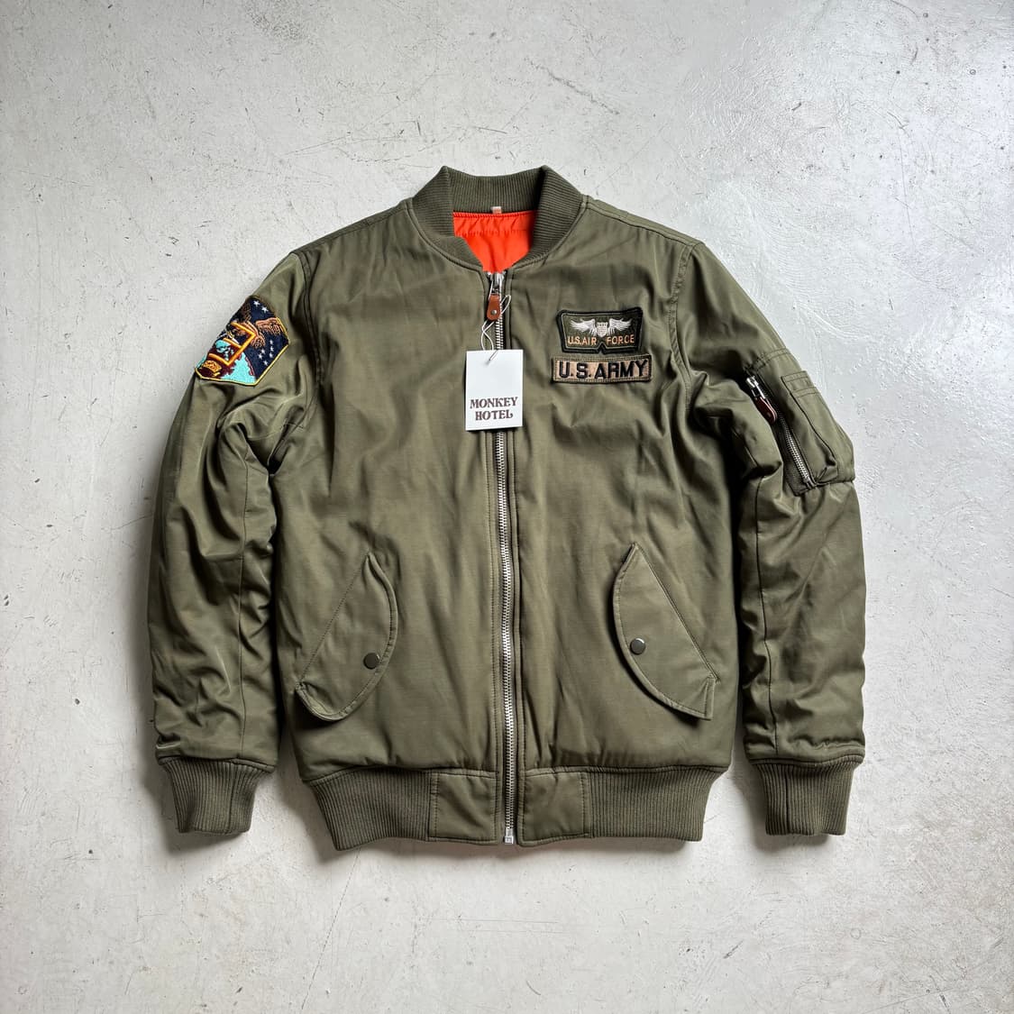 US AIR FORCE 빈티지 MA-1 플라이트 자켓 M 상품이미지1