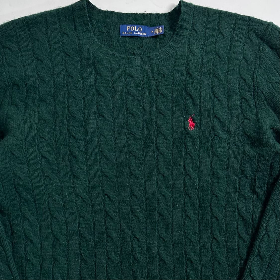 폴로 랄프로렌 그린 울 케이블 니트 상품이미지2