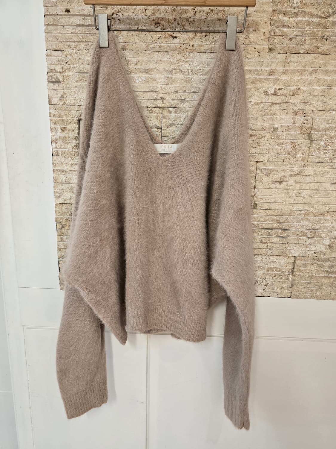 Still J 앙고라 V넥 니트 상품이미지1