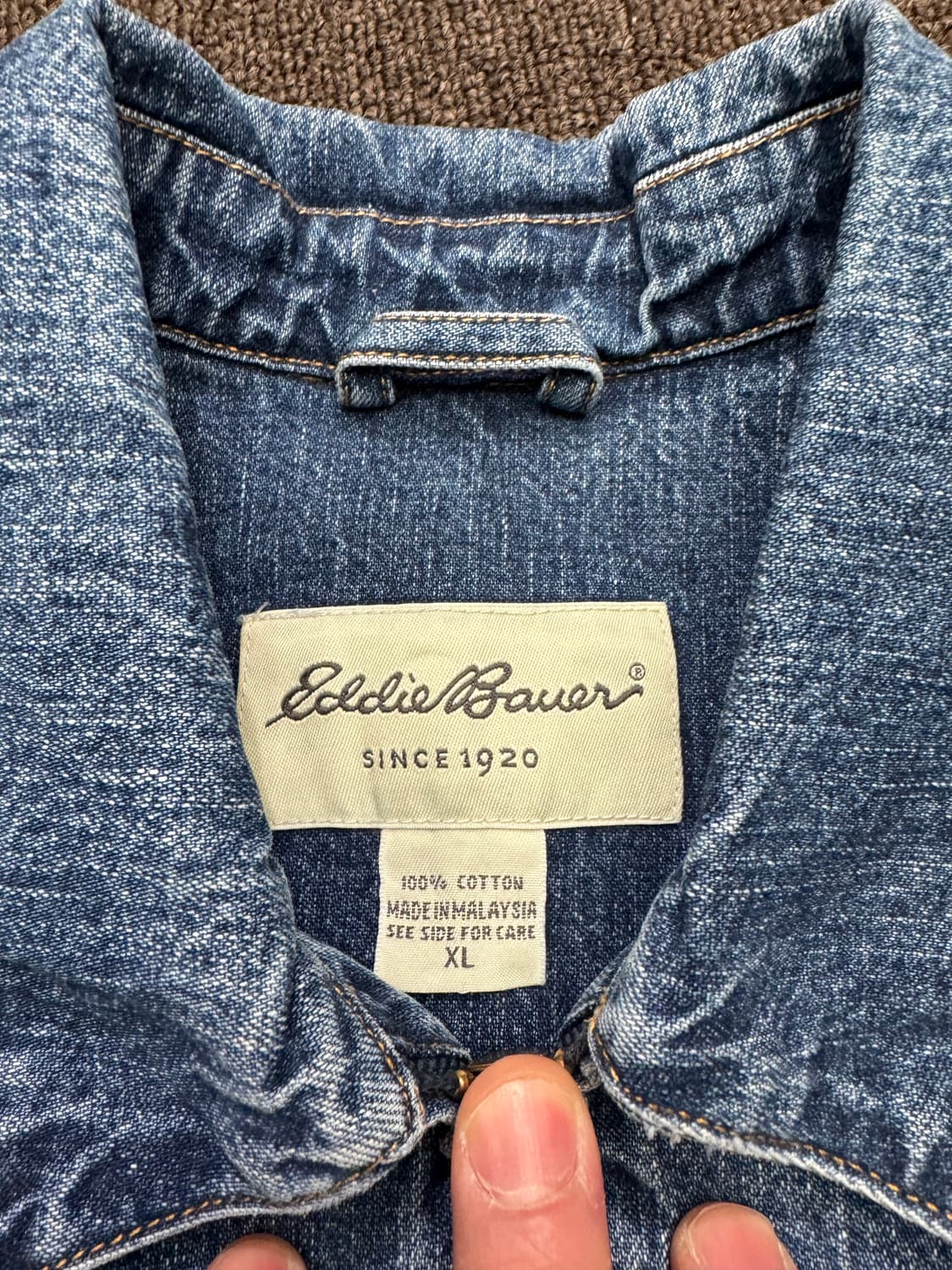 XL)에디 바우어 빈티지 데님 집업 자켓 상품이미지3