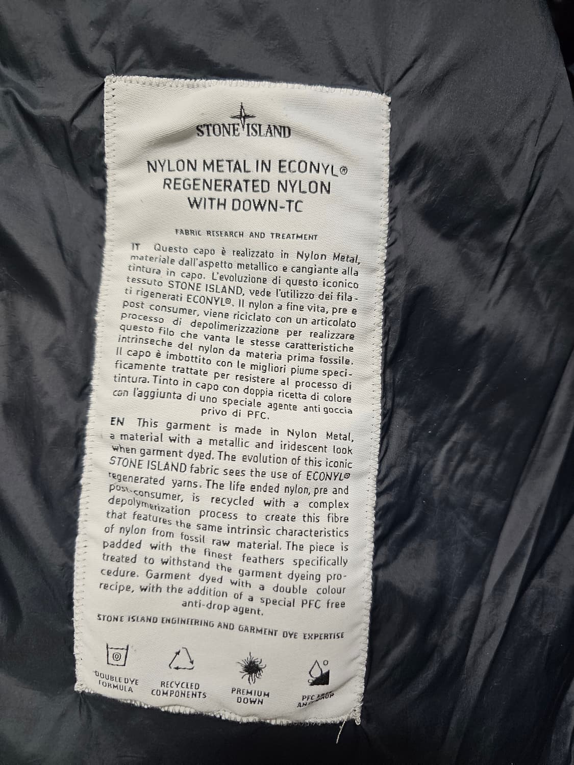스톤아일랜드 나일론 메탈 다운 패딩 상품이미지6
