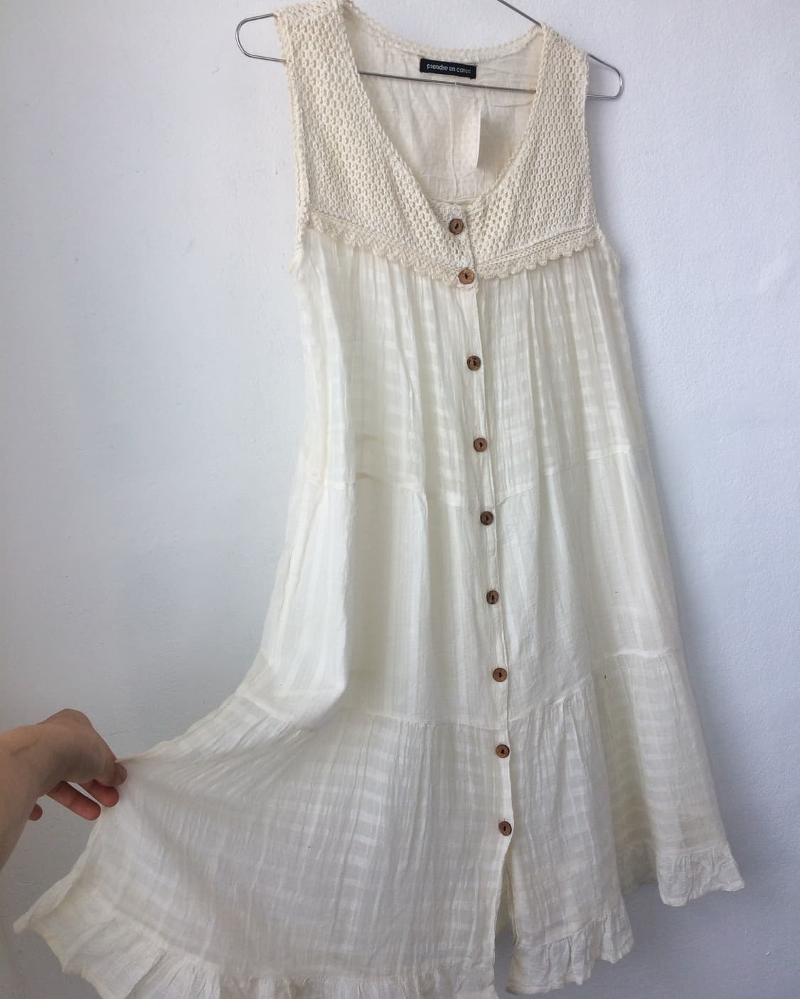 Crochet layered sleeveless onepiece 상품이미지5