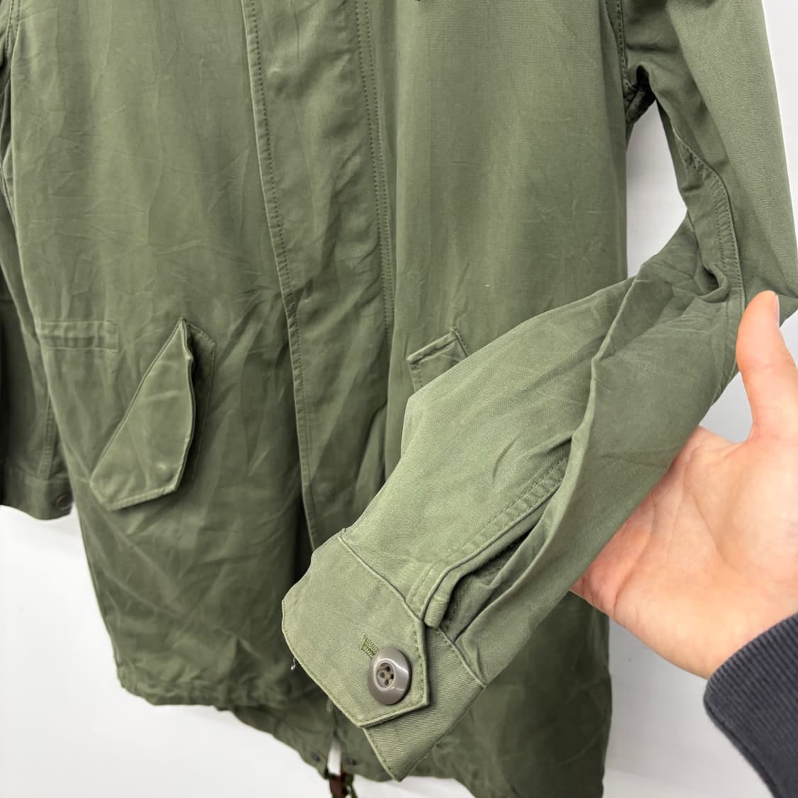 프레드페리 카키색 후드 야상 점퍼 M 상품이미지3