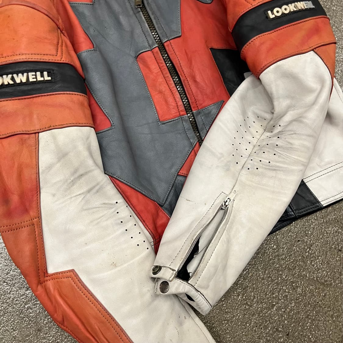 90s Lookwell 가죽 레이싱 자켓 (105) 상품이미지2