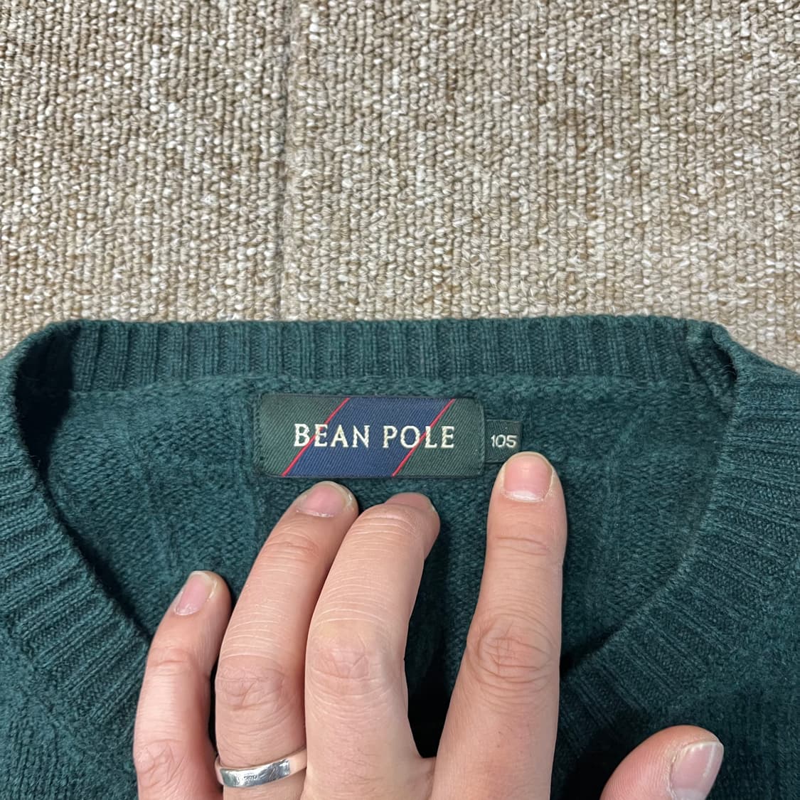 빈폴 캐시미어 함유 꽈배기 니트 상품이미지4