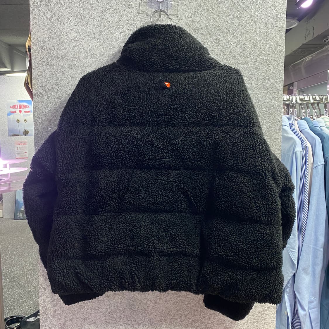 나이키 우먼스 쉐르파 뽀글이 블랙 패딩 자켓 B3605  상품이미지5