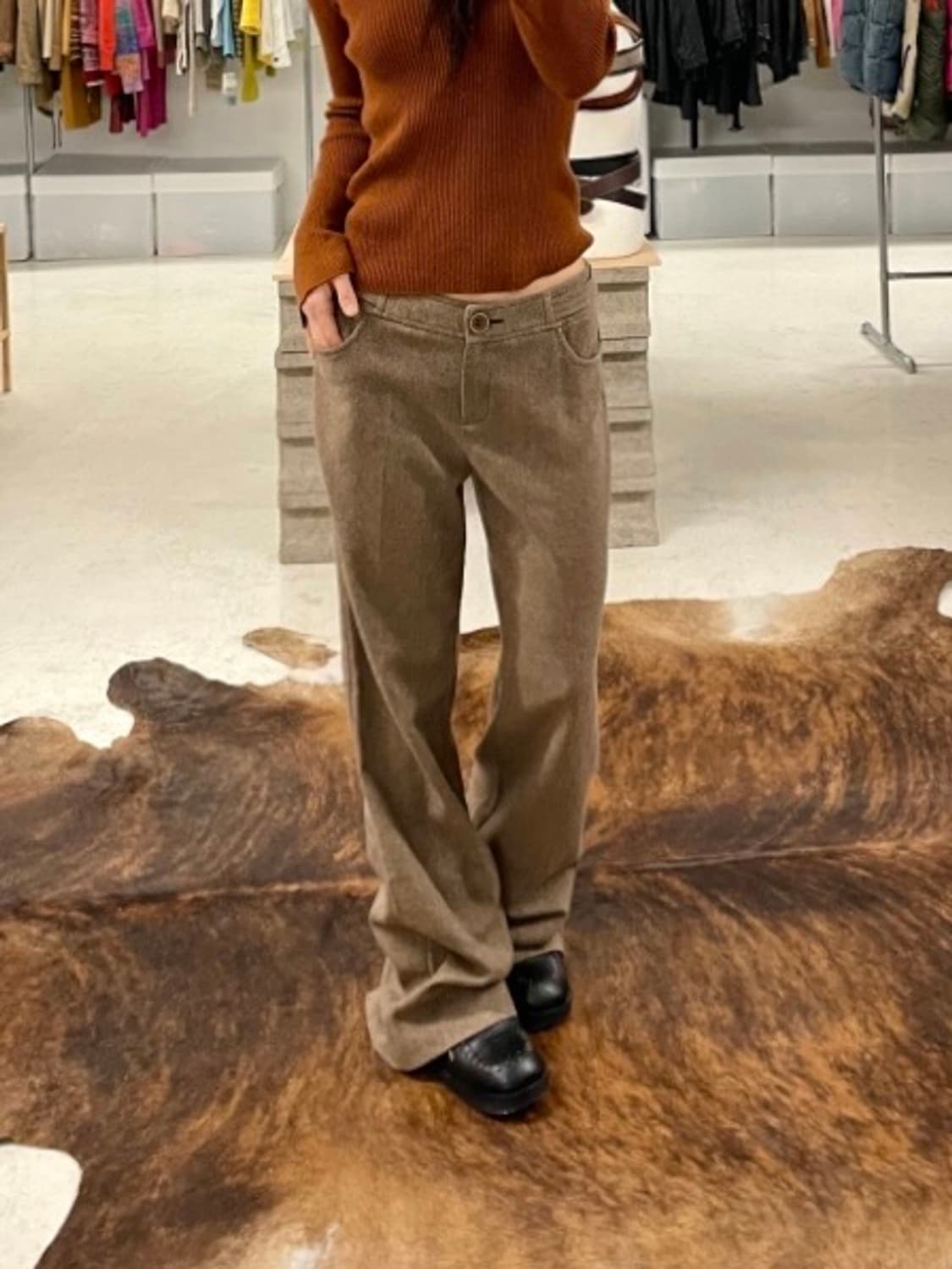 MAX&CO herringbone flare slacks 상품이미지1