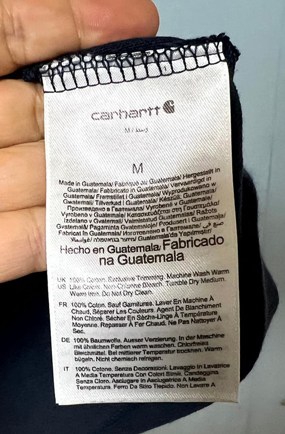 칼하트 K87 남자 포켓 반팔티 네이비 라운드넥 캐주얼 루즈핏 L 100 상품이미지5