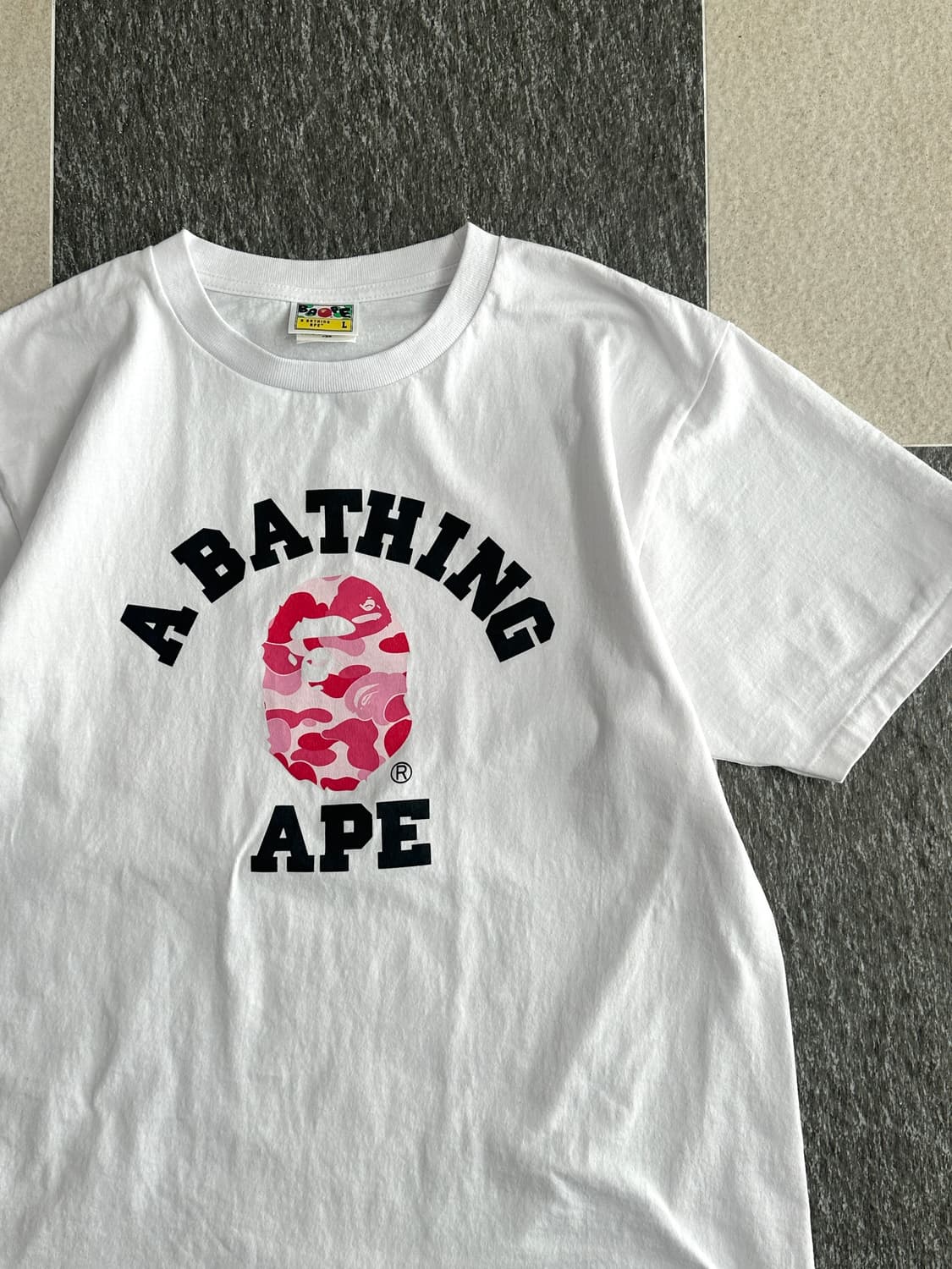 베이프 ABC카모 컬리지 반팔 티셔츠  상품이미지7