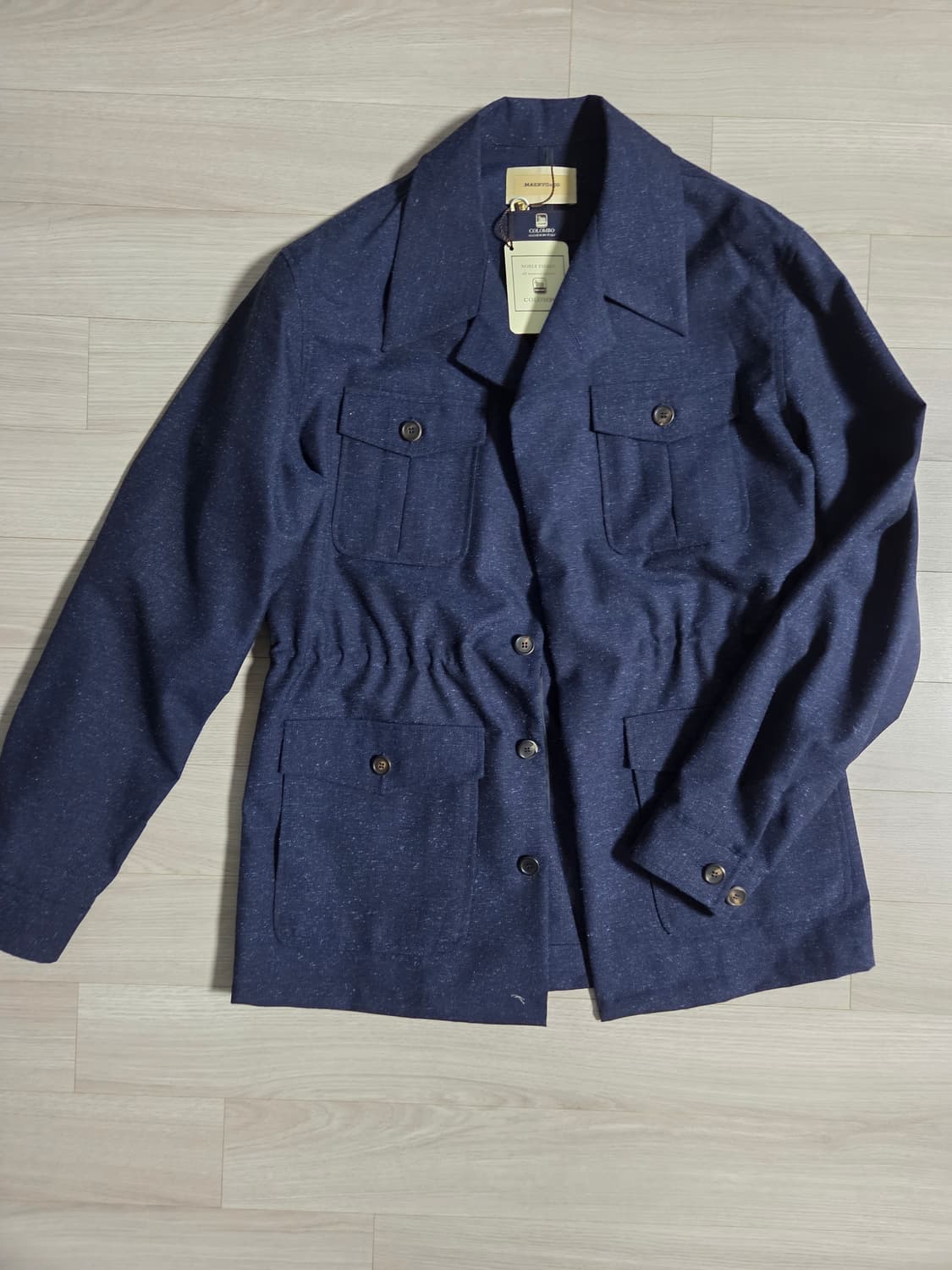 사파리 남자 반코트 (울 75%, 실크 25%).M사이즈 상품이미지1