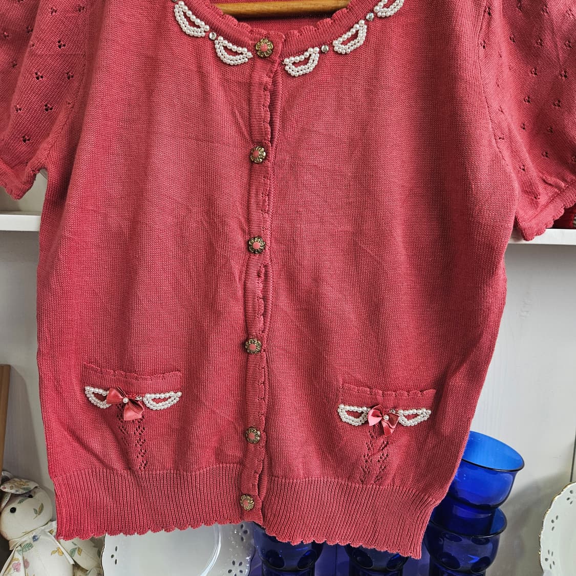 (LODISPOTTO) 리본 니트 가디건 상품이미지4