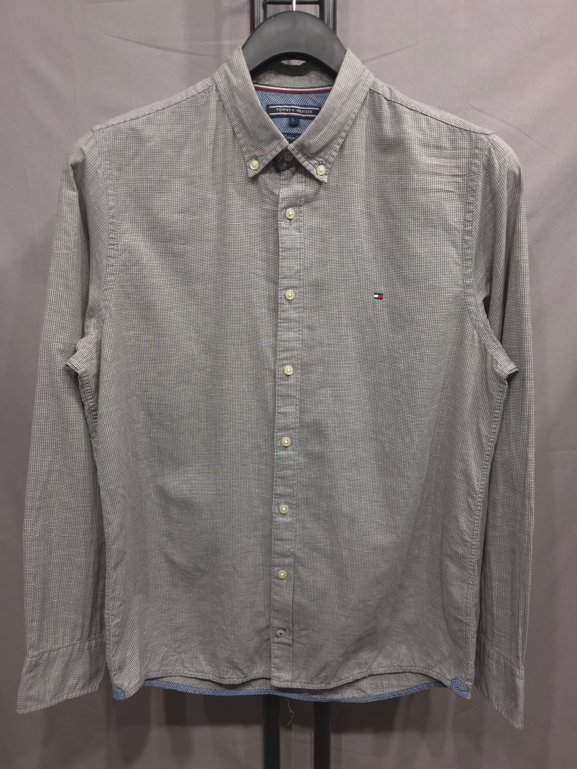 타미힐피거 깅엄체크 셔츠 100 상품이미지1