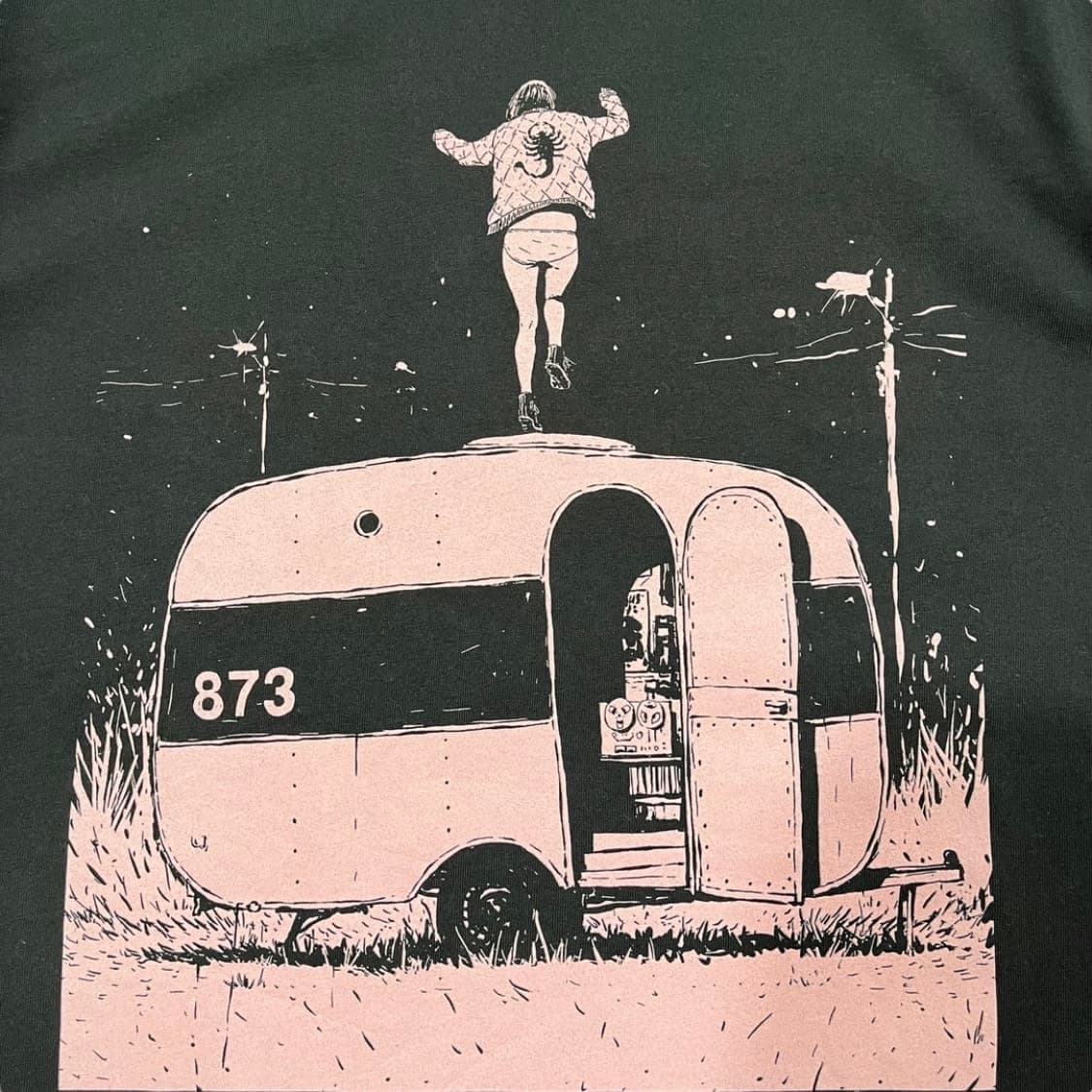 그라니프 873 카라반 킨키 걸 아트 반팔 티셔츠 상품이미지3