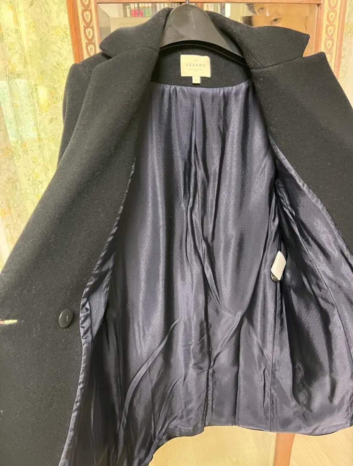 Sezane Johnson 세잔 존슨 블랙 코트_FR 40 상품이미지9