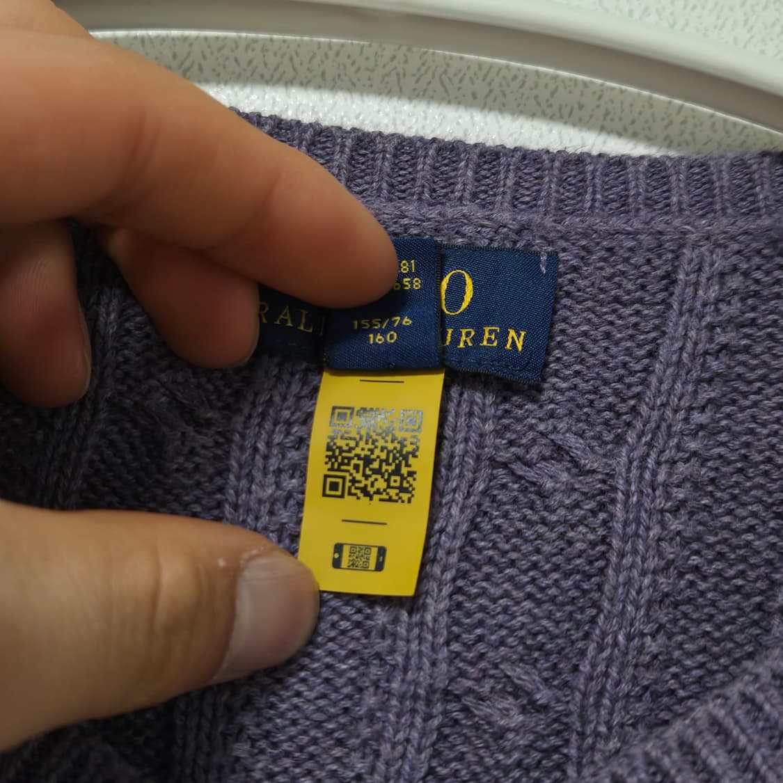 폴로랄프로렌 퍼플 가디건 / 여성 가디건/ 여자 가디건  상품이미지4