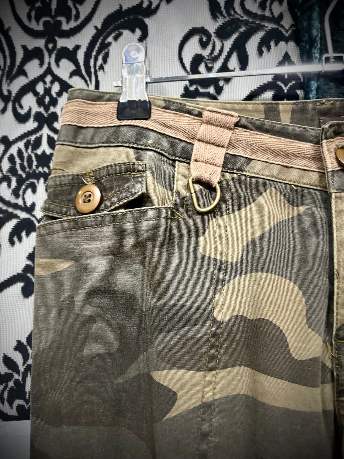 Y2k 카모 카고 팬츠 상품이미지3