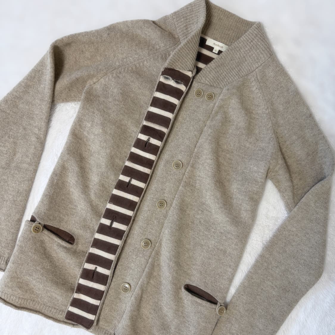 HushHush 라떼갸루 모리걸 하구미 스즈코 도토리 가디건 상품이미지2