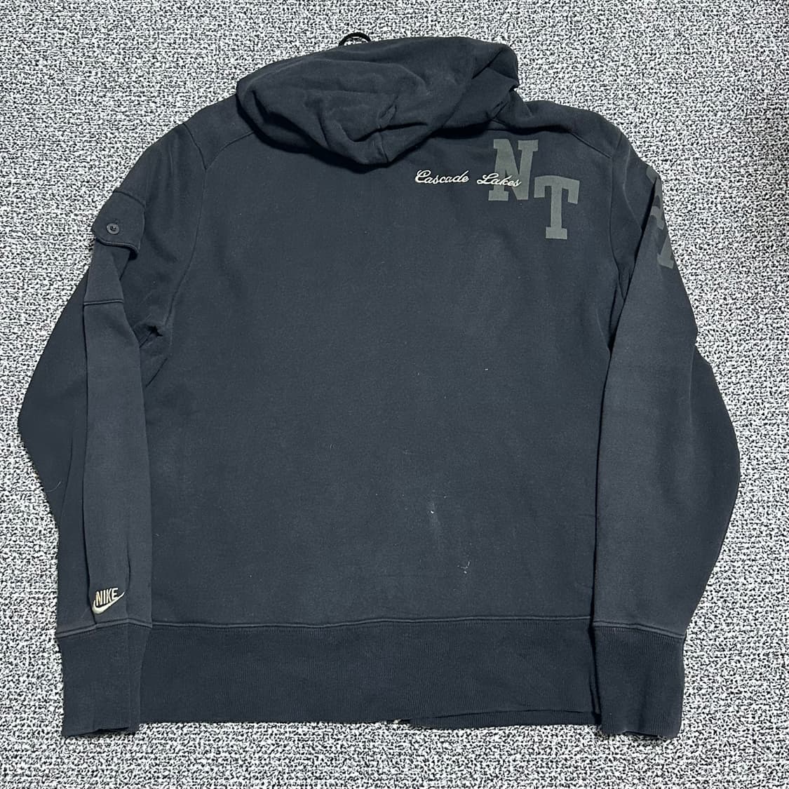 (L) 나이키 사이드포켓 블랙 후드집업 상품이미지4