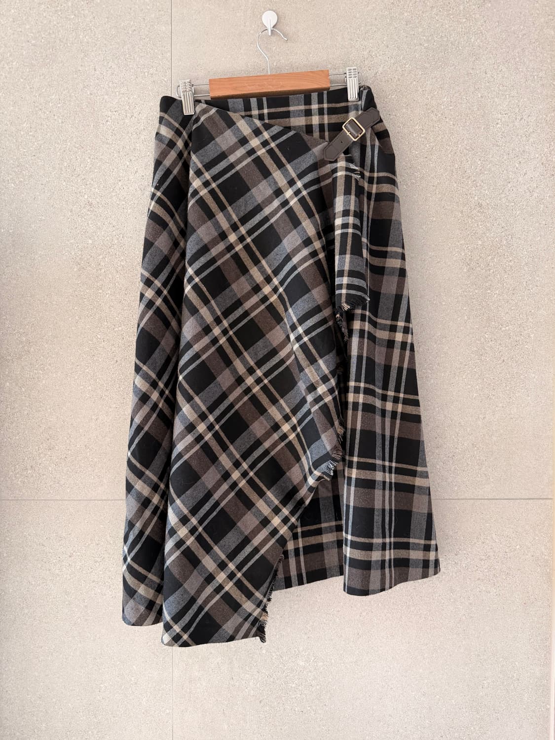 체크 롱치마 스카프 모리 일본브랜드 상품이미지2