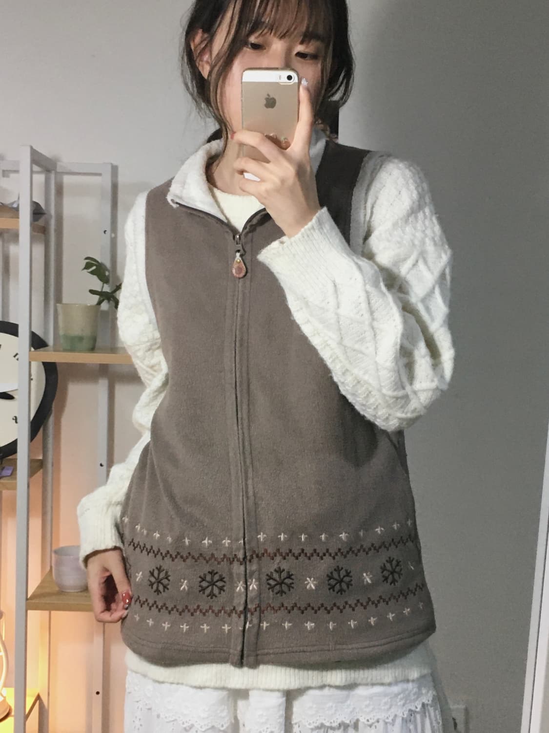 초코라떼 노르딕 조끼 상품이미지3