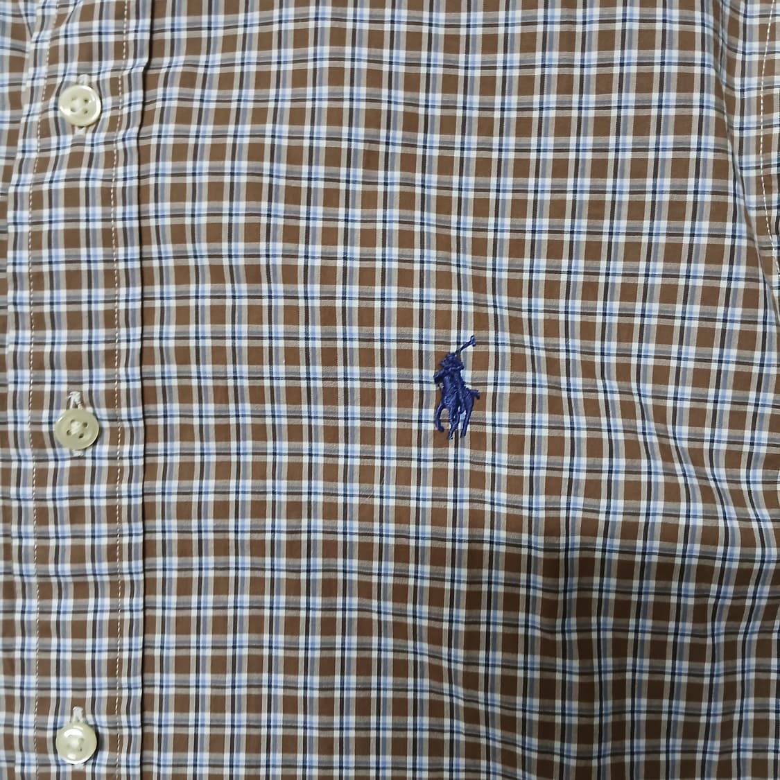 POLO 폴로 랄프로렌 갈색 체크 셔츠 남방 상품이미지5