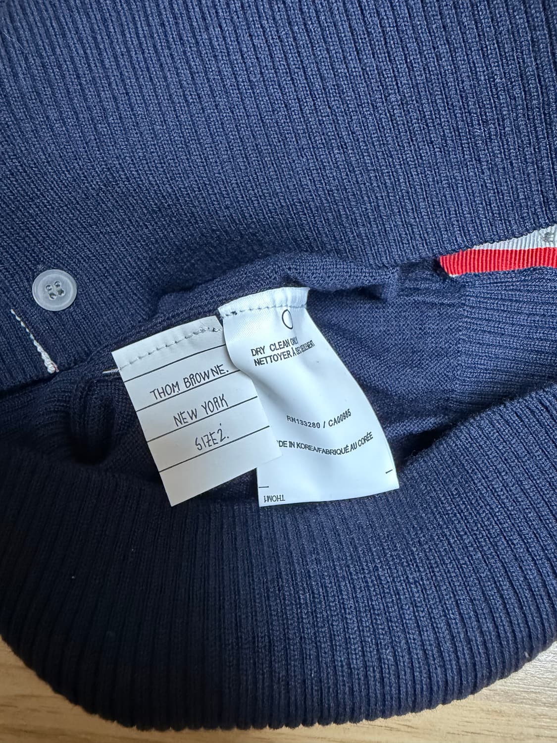 톰브라운 네이비 니트 가디건 상품이미지5