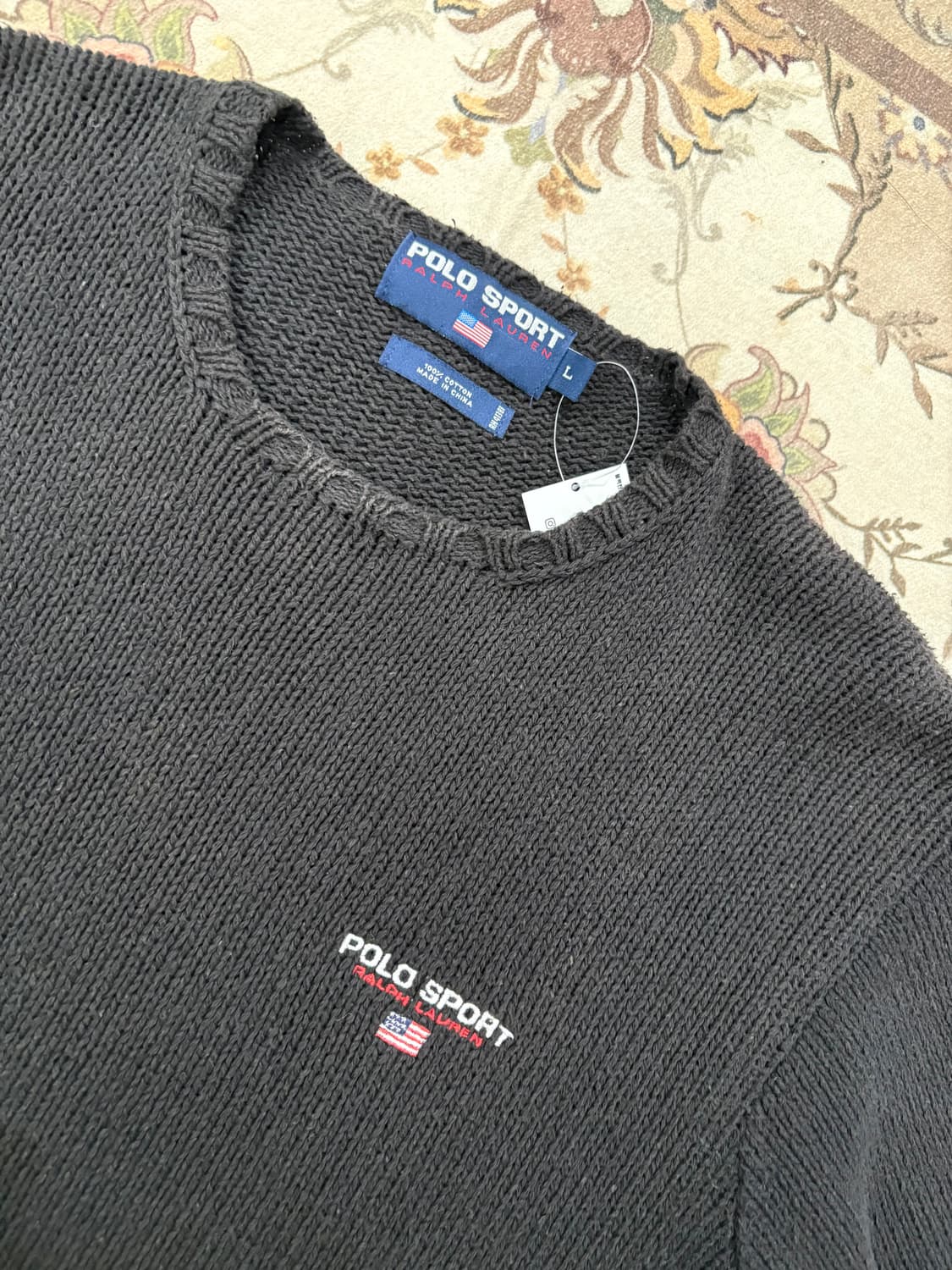 폴로스포츠 자수로고 코튼니트 상품이미지3