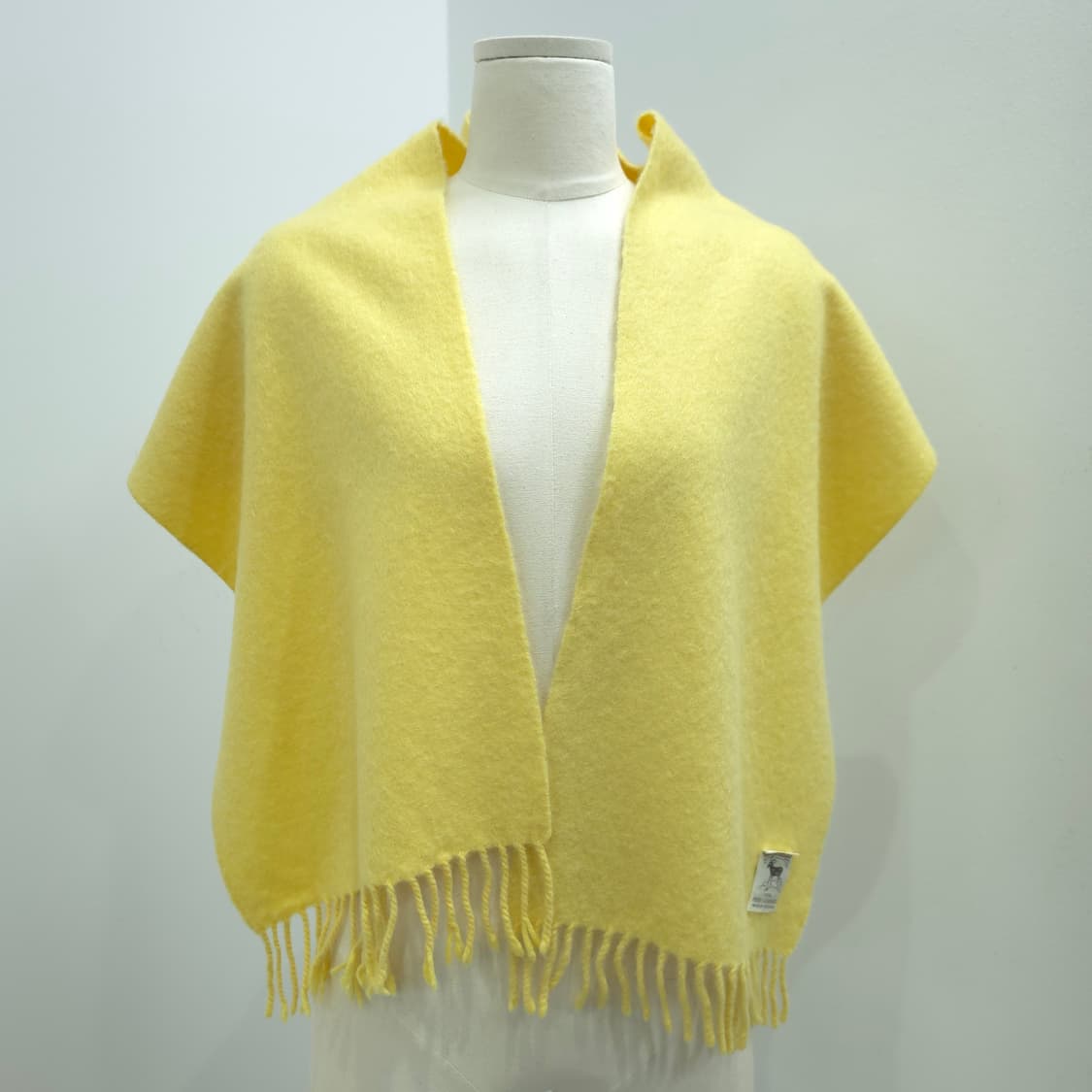 PURE 캐시미어 100 옐로우 머플러 상품이미지3