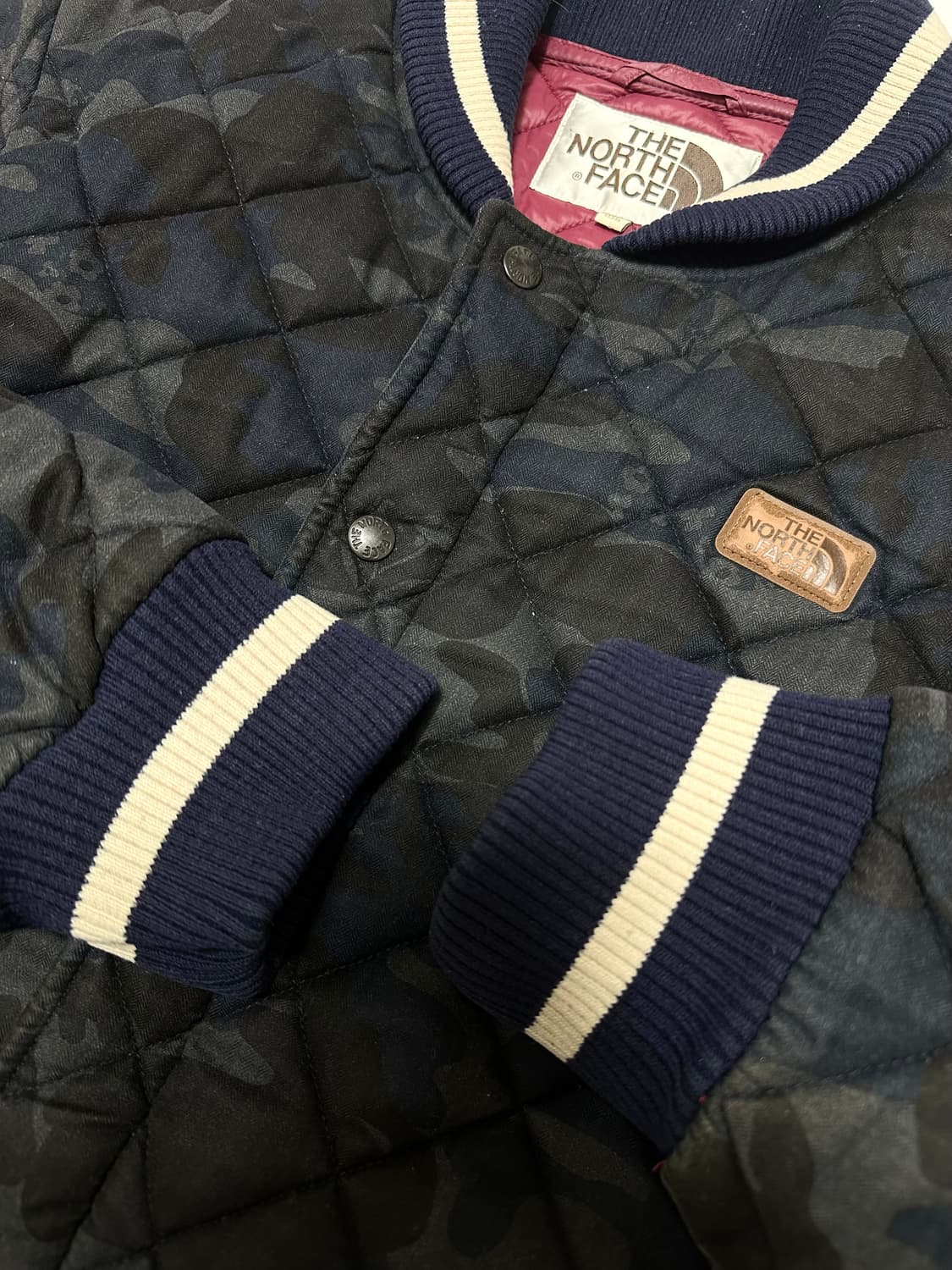 노스페이스 카모 퀼팅 자켓 상품이미지3