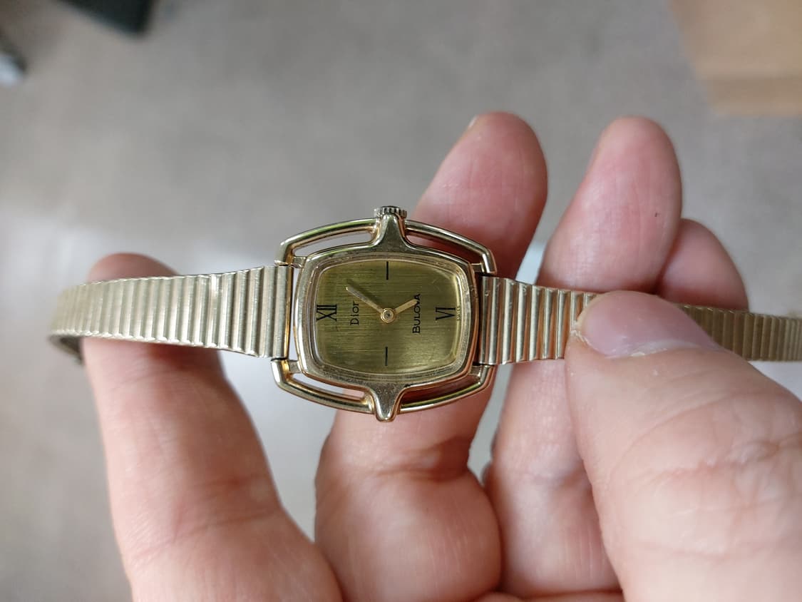 Dior Bulova 빈티지 금장 시계 상품이미지1