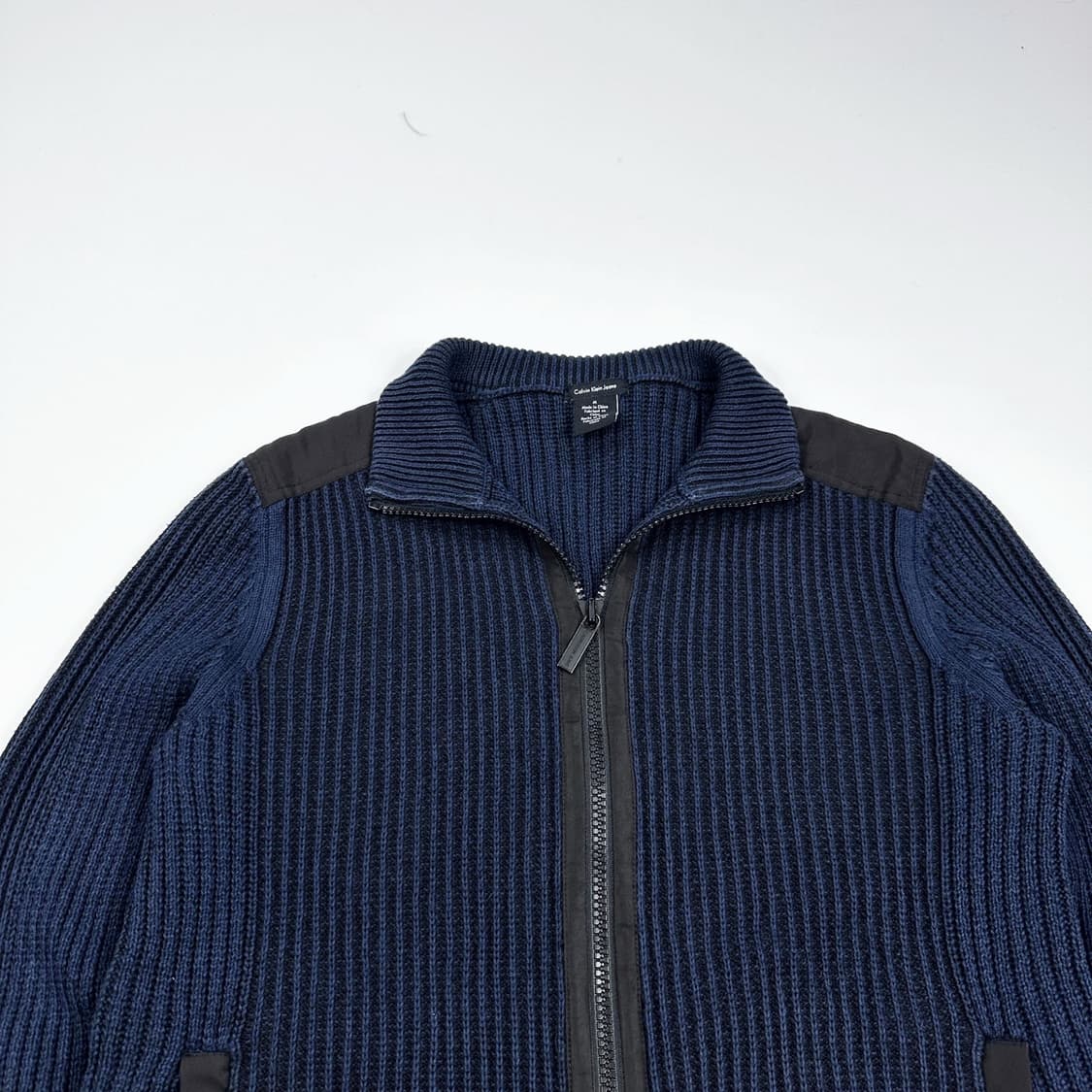 캘빈클라인 CK 네이비 풀오버 니트 집업 (M) 상품이미지1
