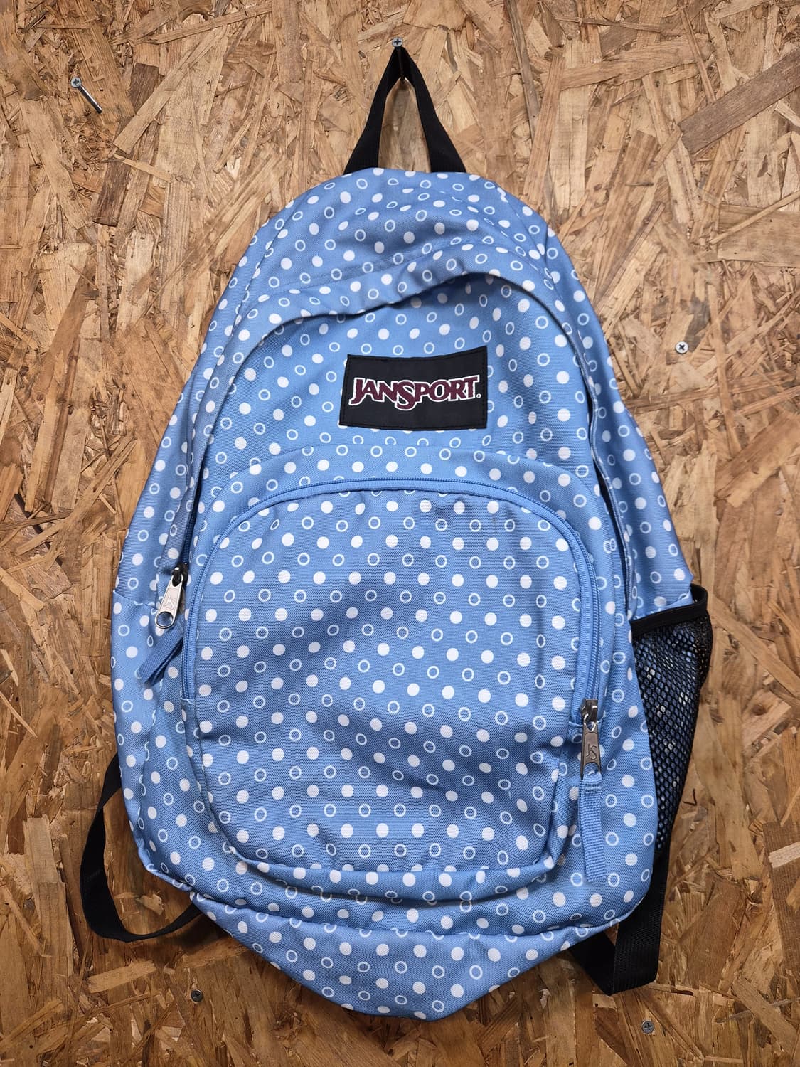 Y2K 잔스포츠 도트 백팩 / 파스텔 블루/희귀 도트 잔스포츠 백팩” 상품이미지2