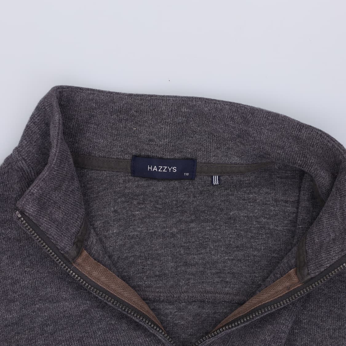 110 헤지스 남성 반집업 맨투맨 진회색 4255 상품이미지5