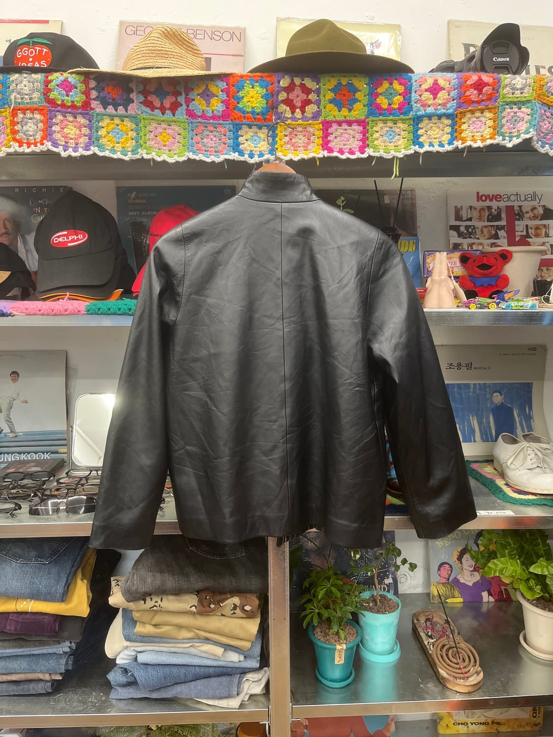 Reversible Leather Jacket – Black 상품이미지5