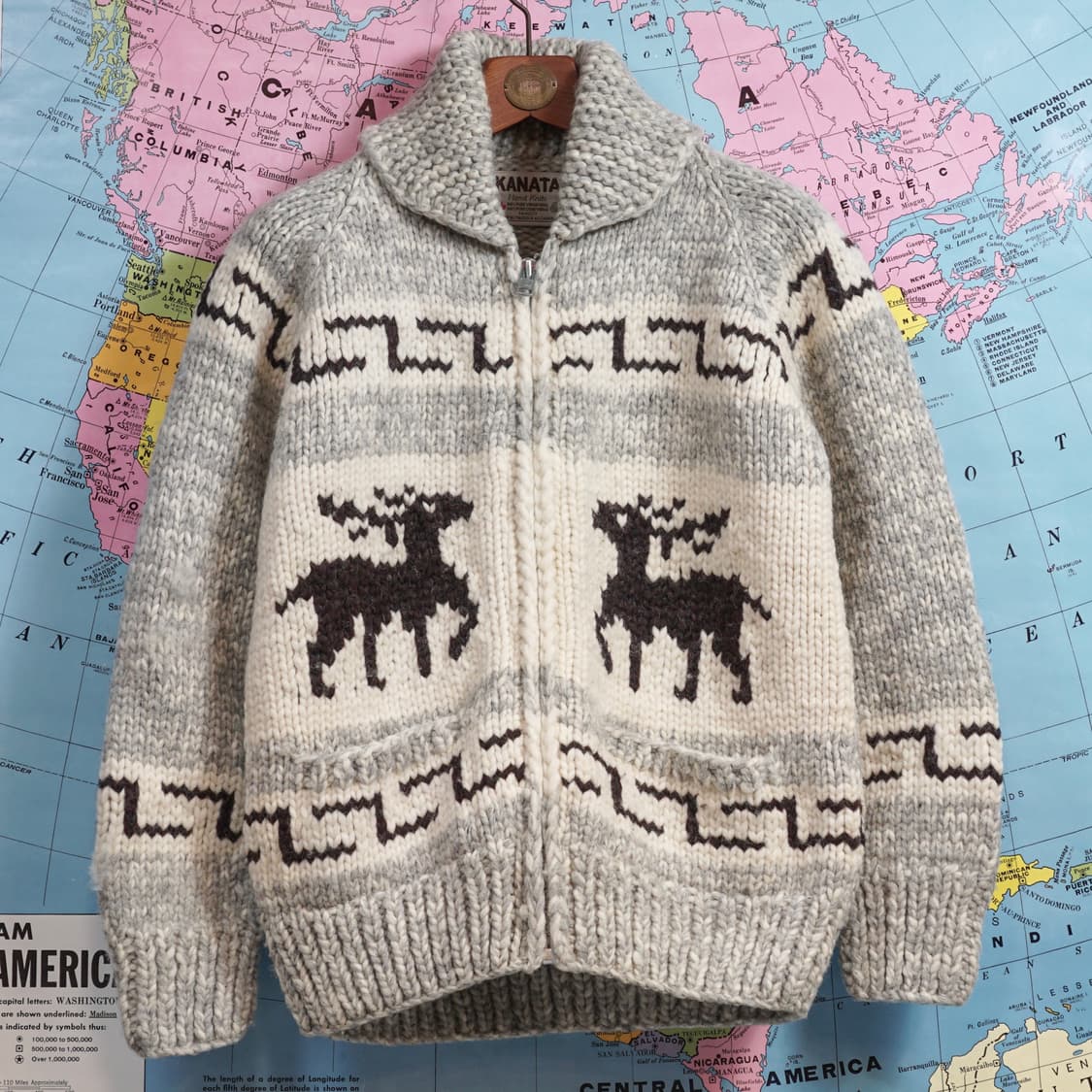 Kanata 캐나다 헤비울 코위찬 자켓 상품이미지1