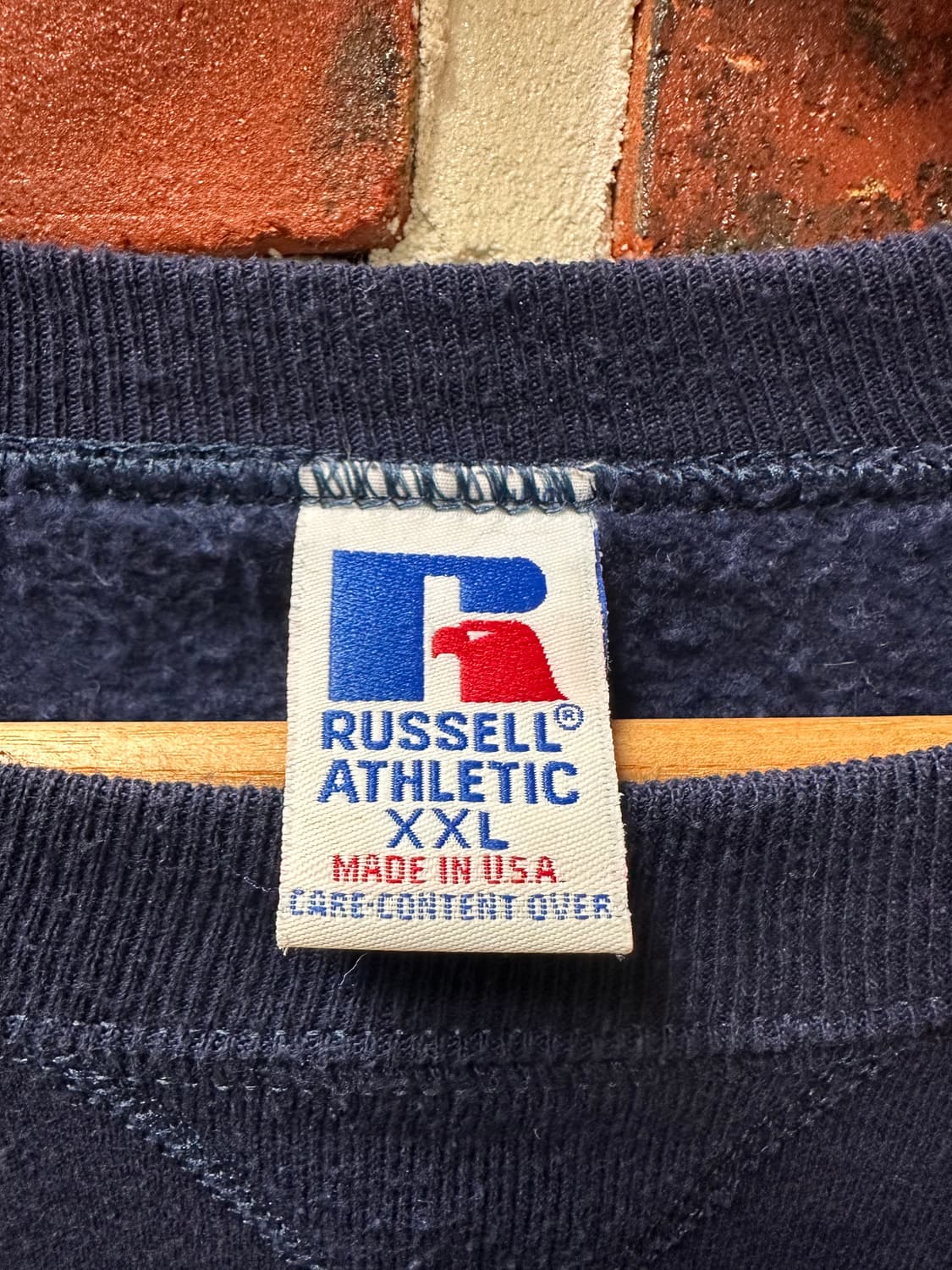 (2XL)90s 러셀 빈티지 맨투맨 네이비 상품이미지2