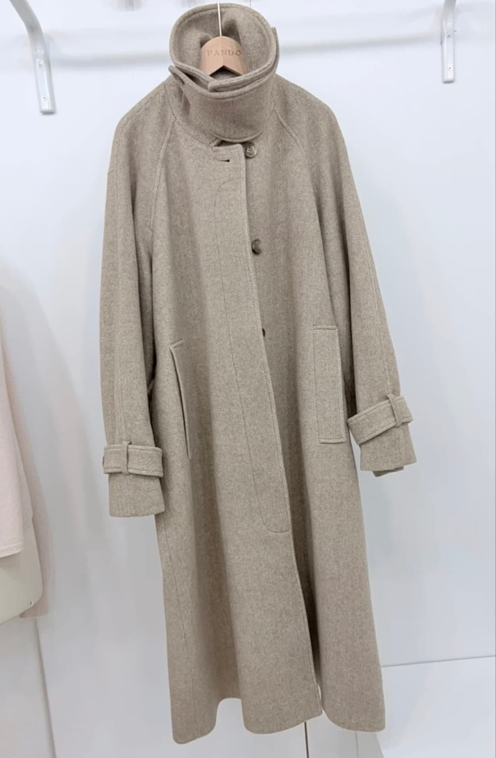 COS 코스 오버사이즈 라운드 울 코트 S 상품이미지5