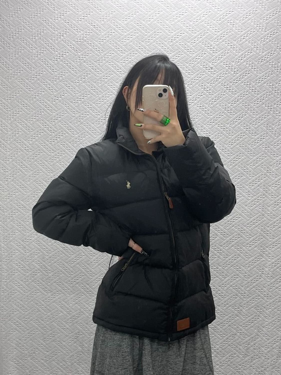 폴로 랄프로렌 빈티지 모던 시크블랙 푸퍼 다운 패딩 XXL C08540 상품이미지2