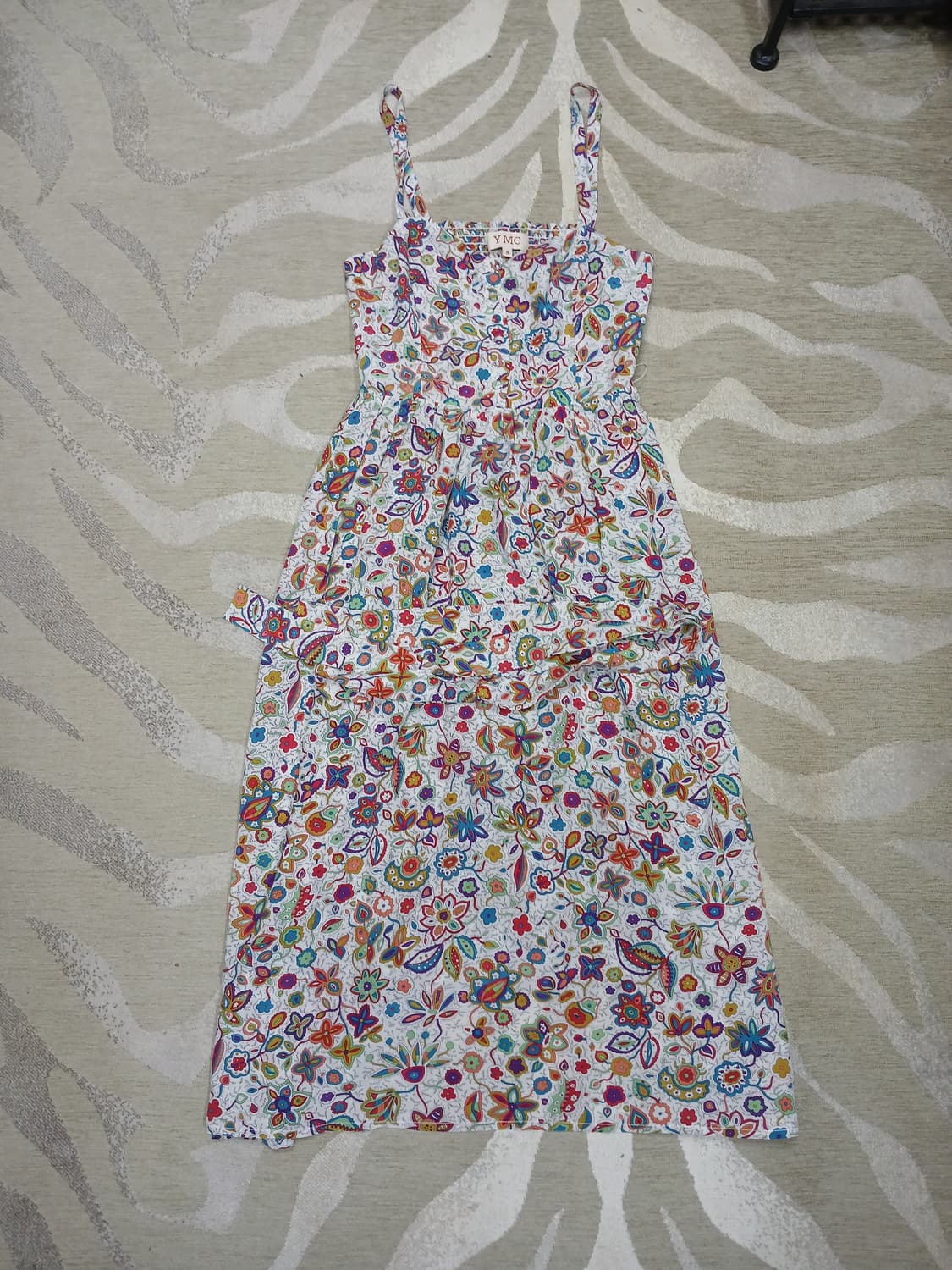 YMC 플로럴 패턴 홀터넥 맥시 원피스  상품이미지1