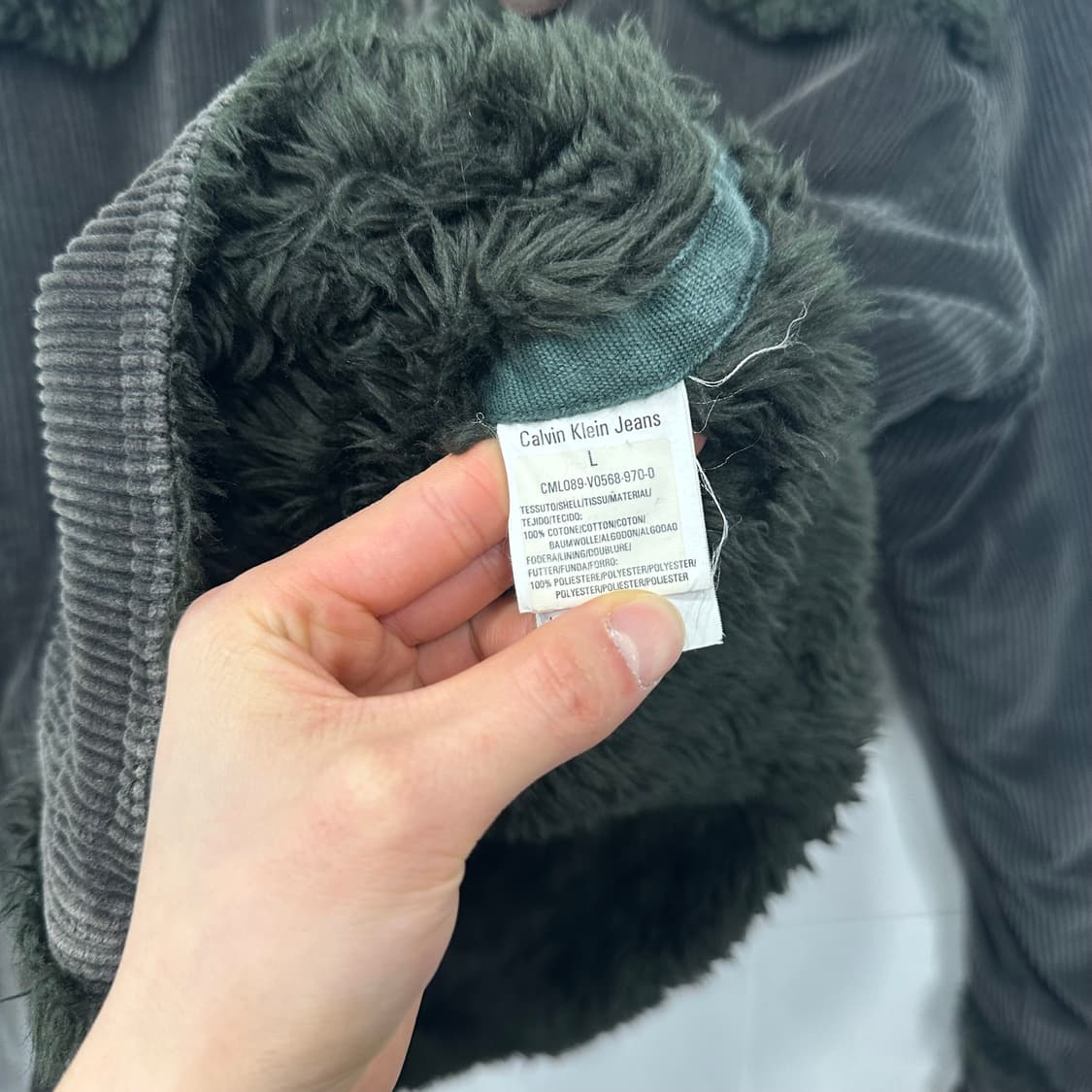 캘빈클라인진 시어링 코듀로이 자켓 상품이미지6