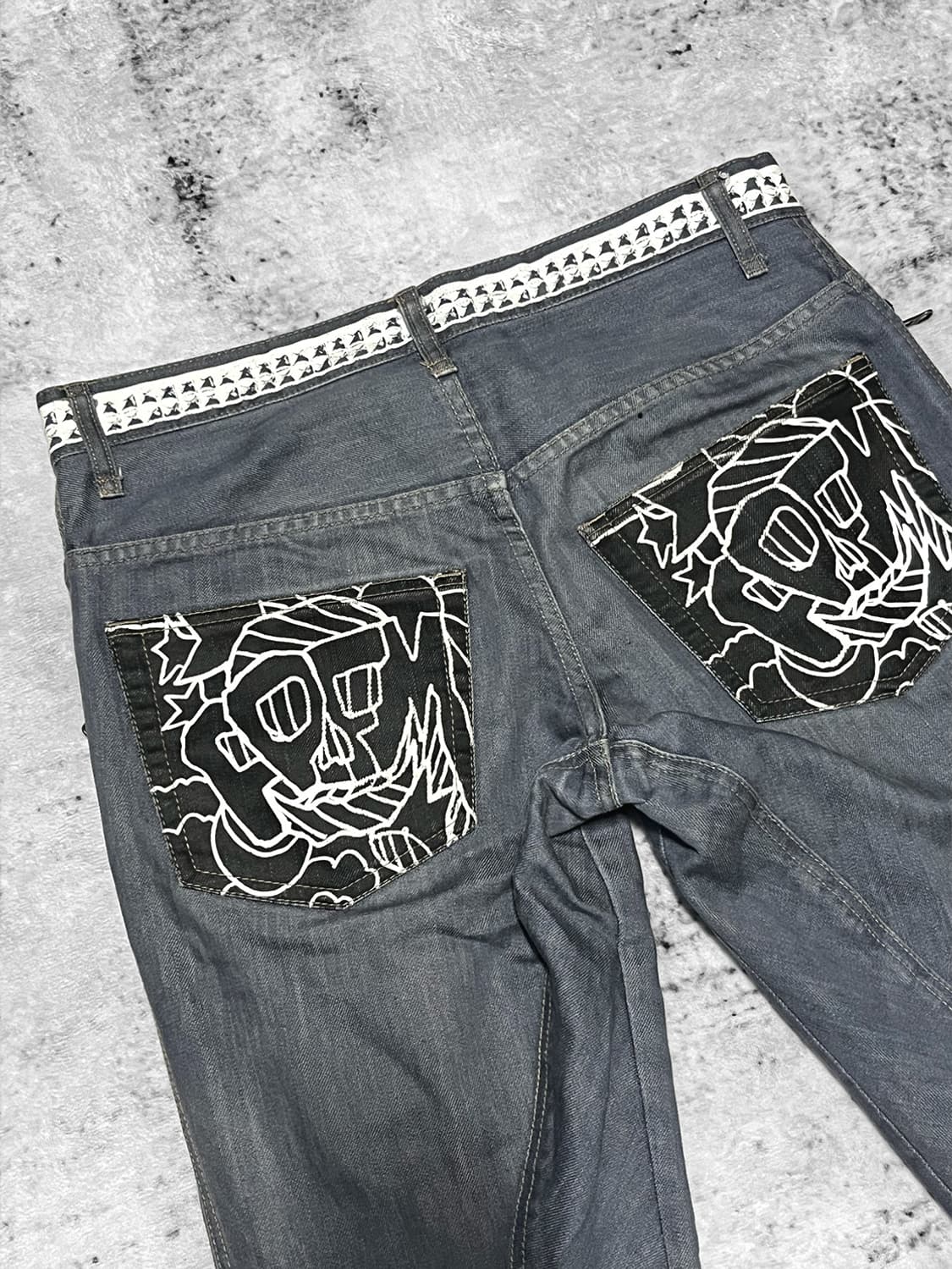(ppfm) punk curved ash denim  상품이미지3