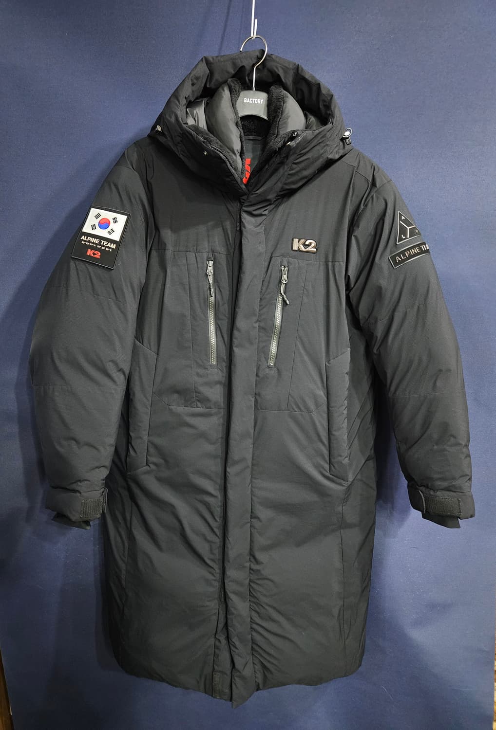 케이투 코볼트 베르시나 블랙 남성 100 구스다운 대장급 롱패딩  상품이미지1