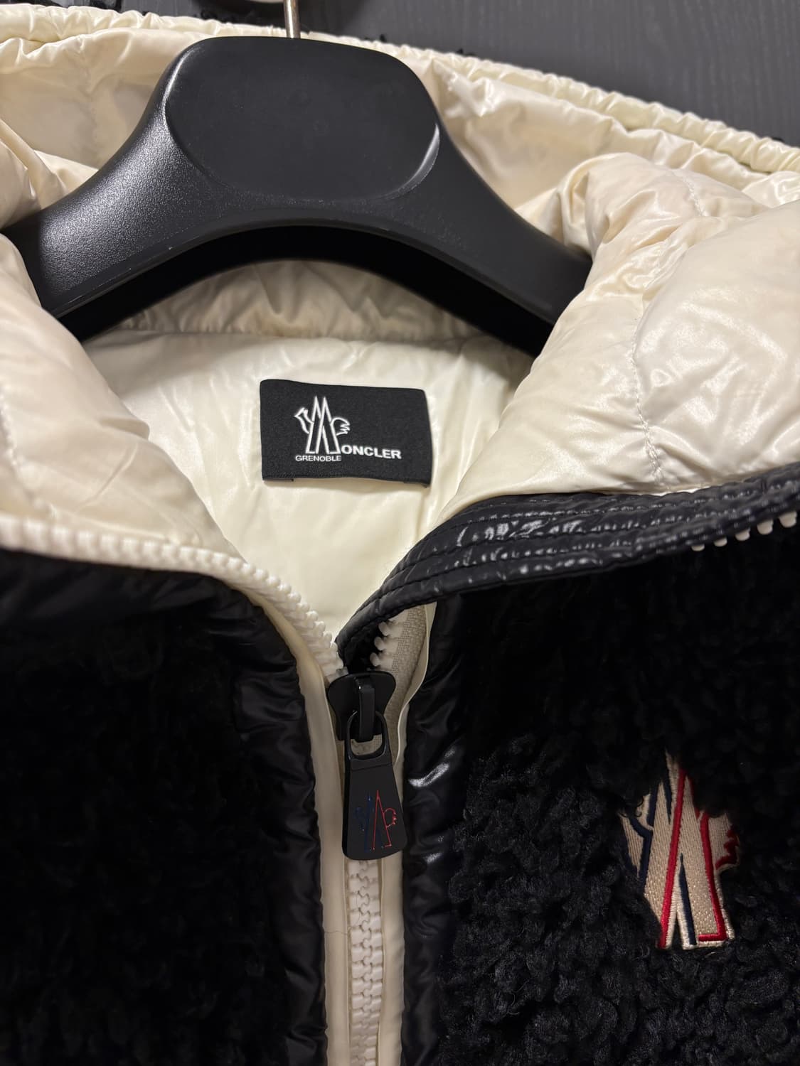 몽클레어 그레노블 패딩 조끼 패디드 테디 지퍼업 s 상품이미지2