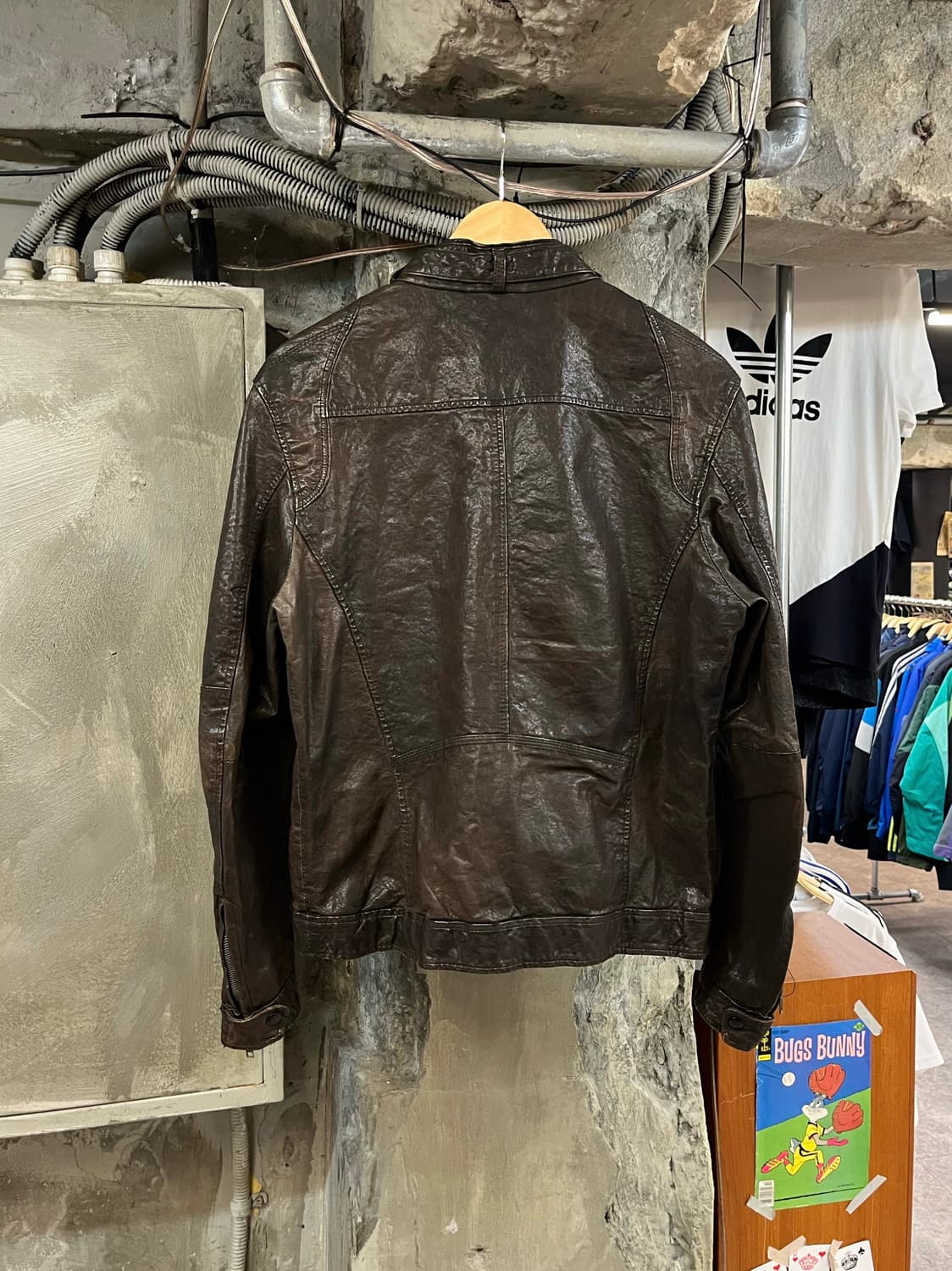 빈티지 양가죽 레더 자켓 브라운 #csz2850 상품이미지2